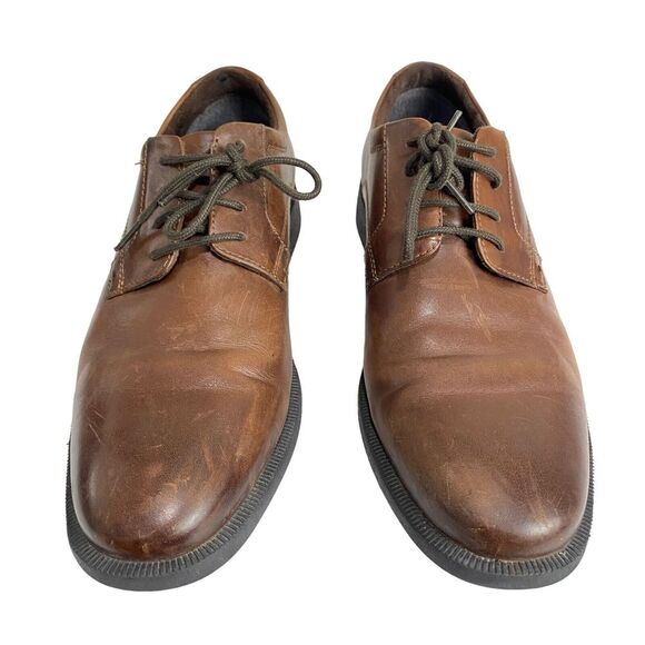 Nunn Bush Devine Plain Toe Oxford Leather Gel Comfort  84723 Men Size 8 - Picture 6 of 16